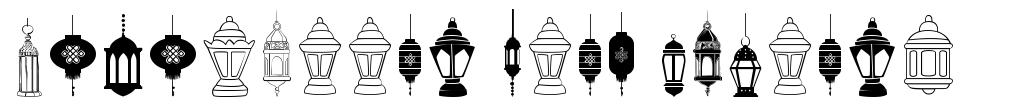Fotograami Lamp Islamic フォント