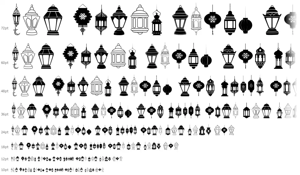 Fotograami Lamp Islamicfont waterfall