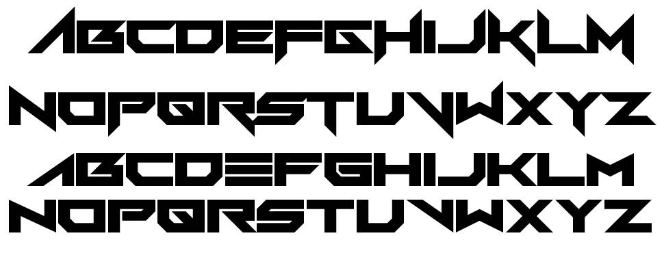 FoughtKnight Victory font specimens