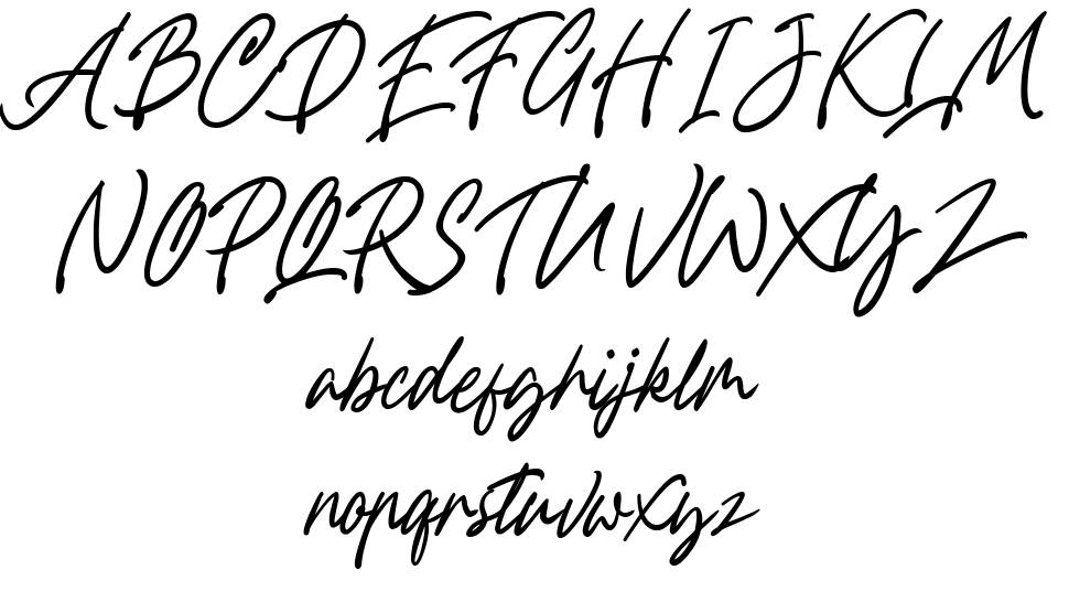 Fountastic Script font specimens