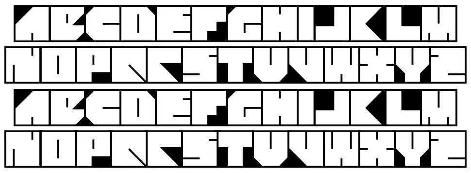 Four Four font specimens