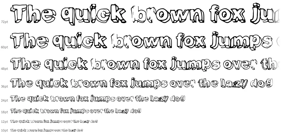 Fourth Dimensionfont waterfall
