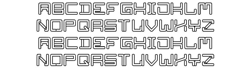 Fourth Gear font specimens
