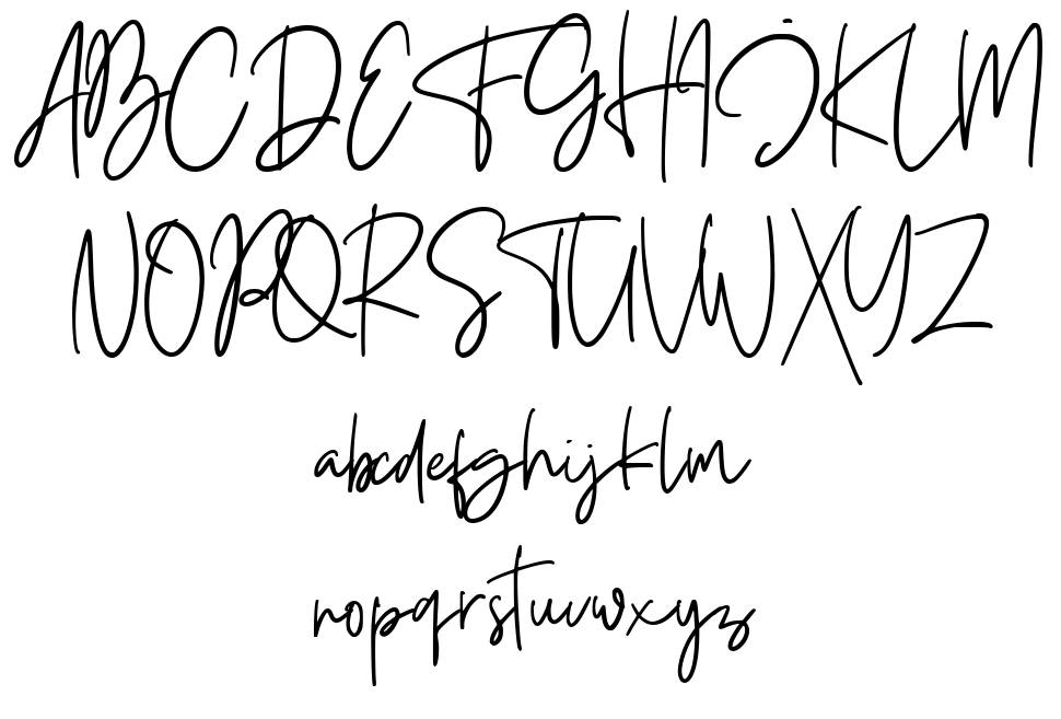Foustayn font specimens