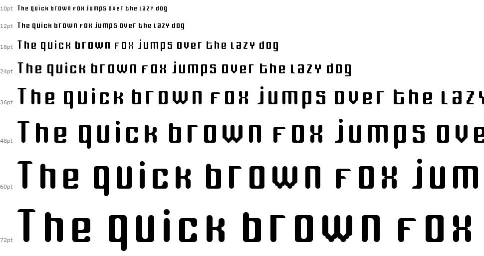 Fox Line font Waterfall