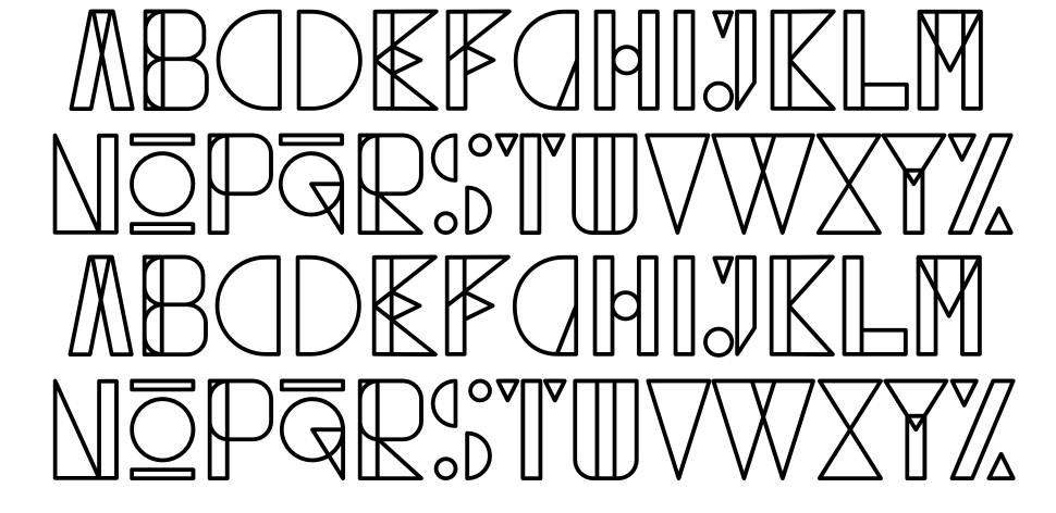 Foxnout font Örnekler
