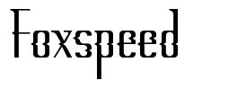 Foxspeed шрифт