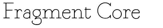 Fragment Core шрифт
