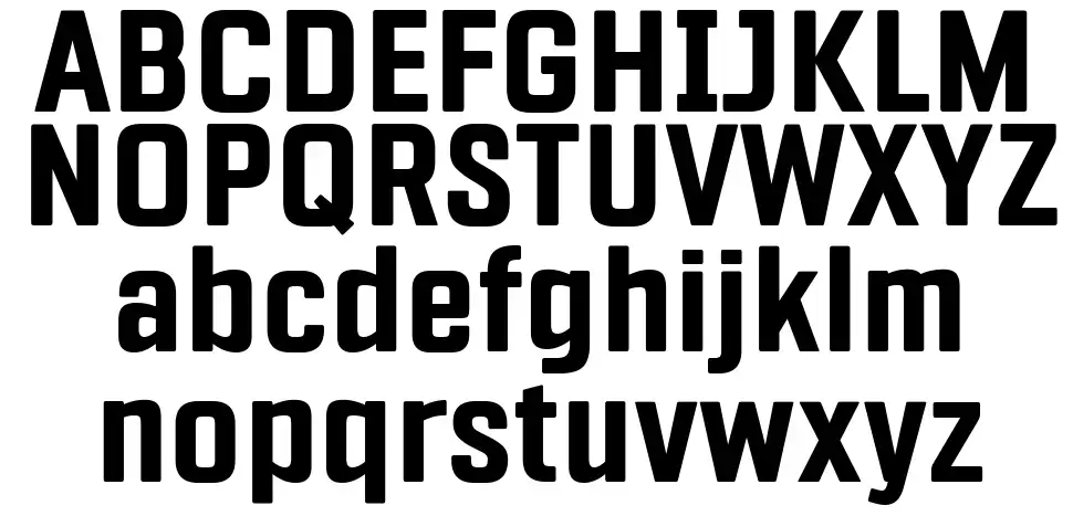 Fragua font specimens