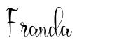 Franda шрифт