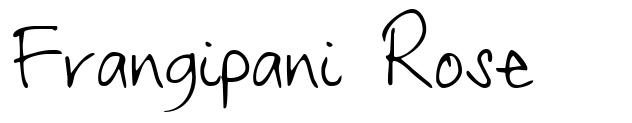 Frangipani Rose шрифт