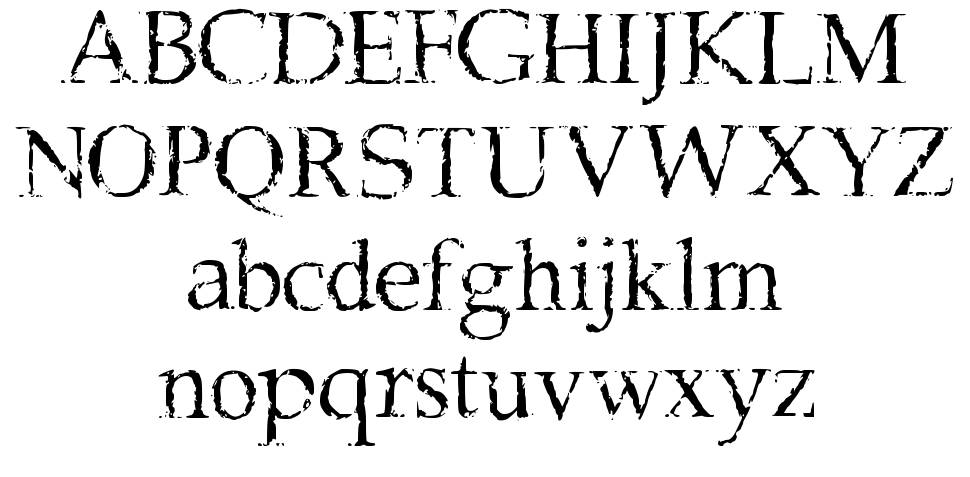 Frank Black font specimens