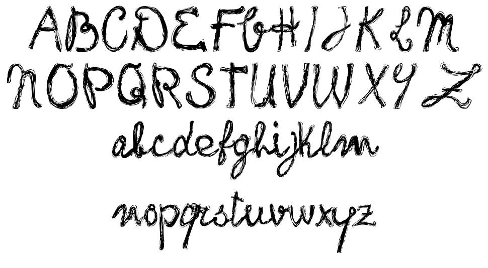 Frank Handwriting fonte Espécimes