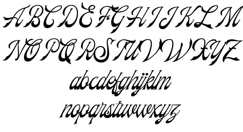 Frankest Script font specimens