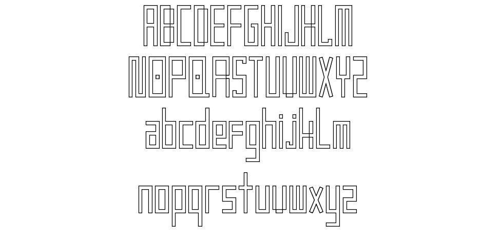 Frankstern 字形 标本
