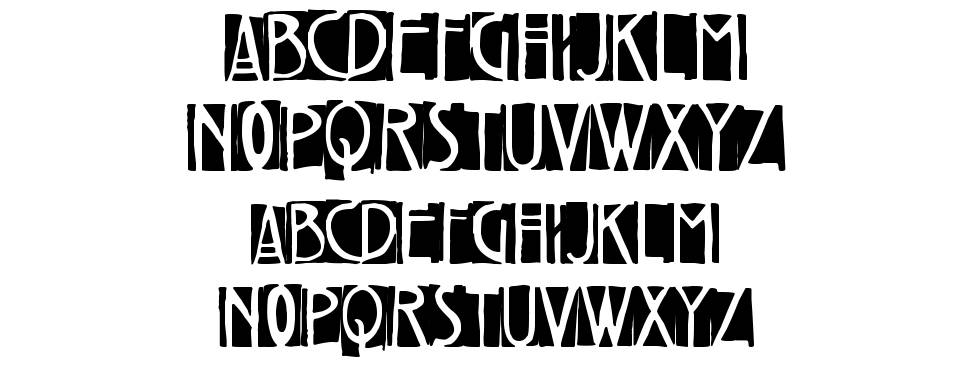 Freaky Twenties font specimens