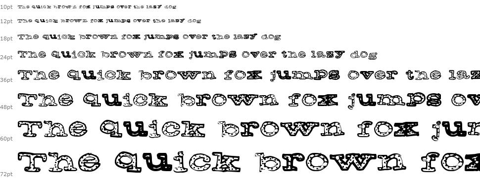 Freckle Jackson font Waterfall