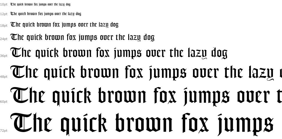 Frederick Text font Waterfall