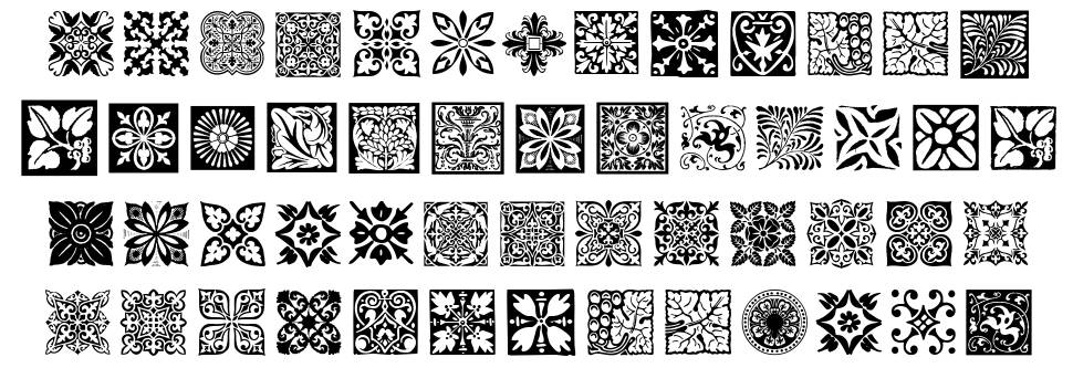 Free Tiles font specimens