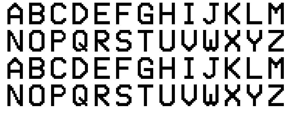 Freecam font specimens