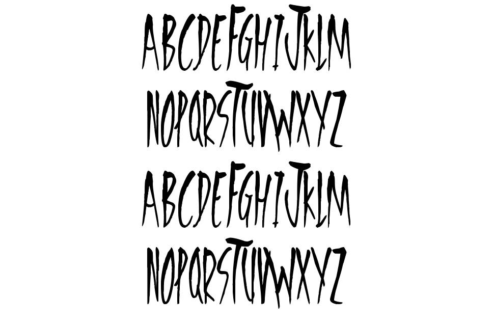 Freedom Fighters font specimens