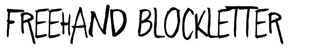 Freehand Blockletter fonte