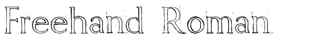 Freehand Roman font