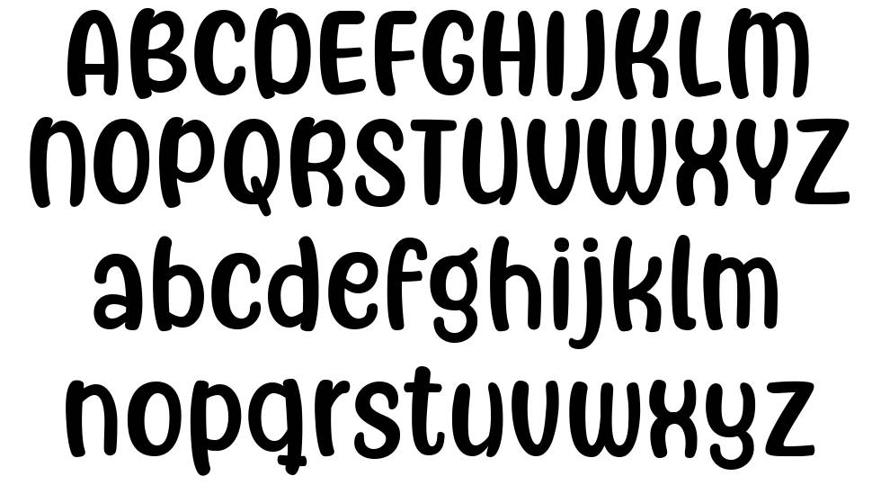 Freely Movable font