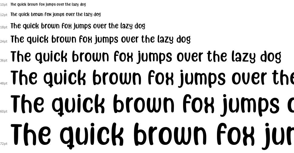 Freely Movable font Waterfall