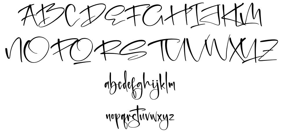 Freestyle Lettering font specimens