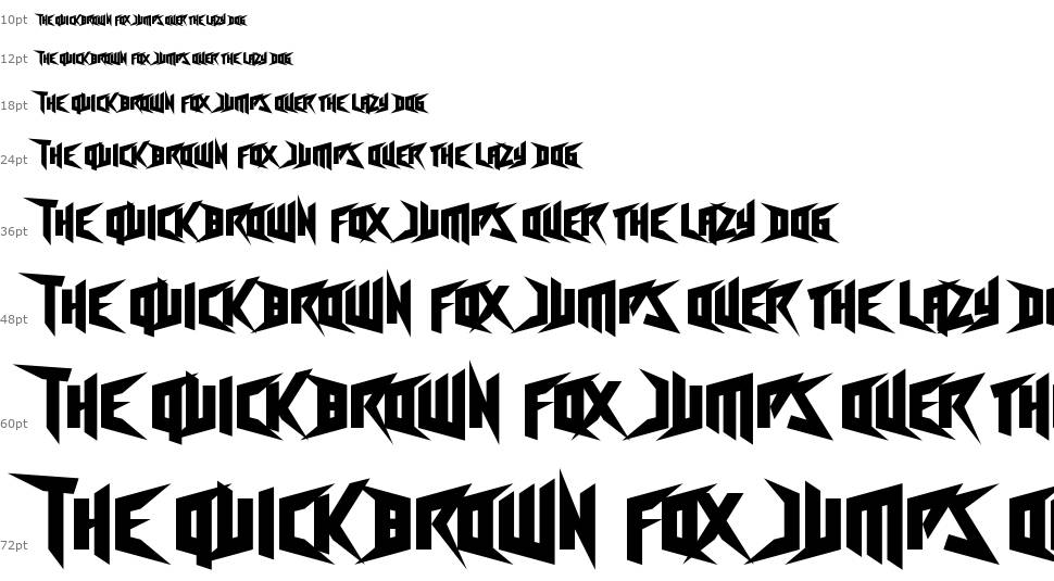 Freestyling Centipede font Waterfall