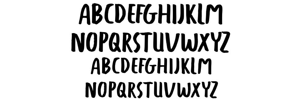 Freetape font Örnekler