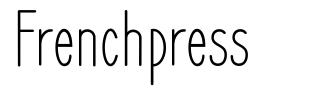 Frenchpress font