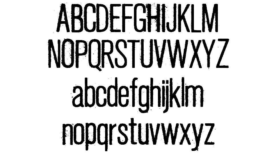 Fresco Stamp フォント 標本