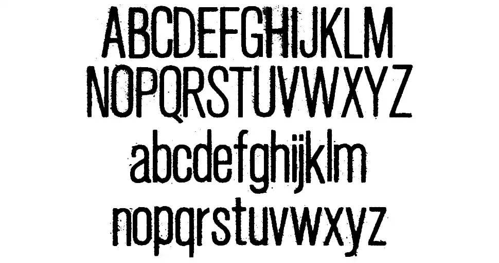 Fresco Stampfont specimens