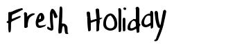 Fresh Holiday шрифт
