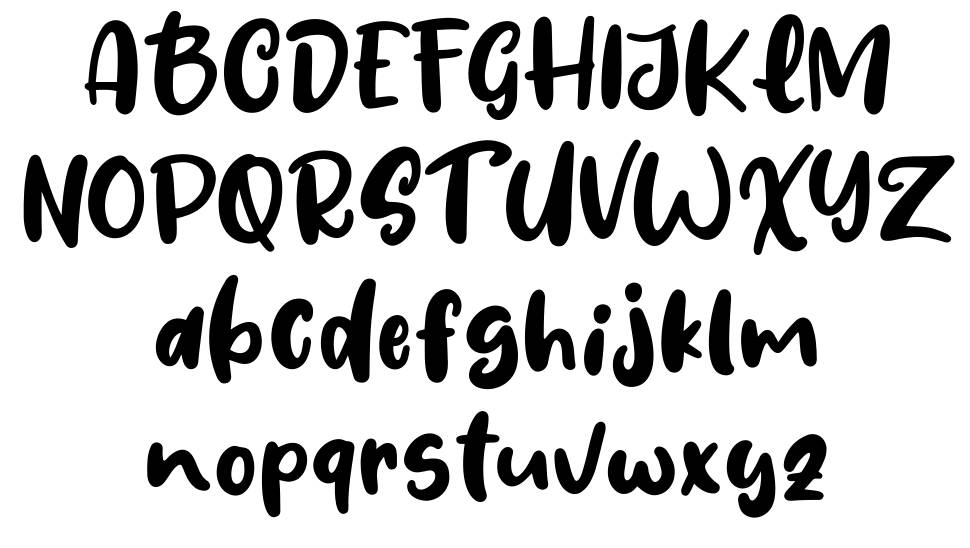 Fresh Lychee font Örnekler