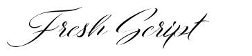 Fresh Script schriftart