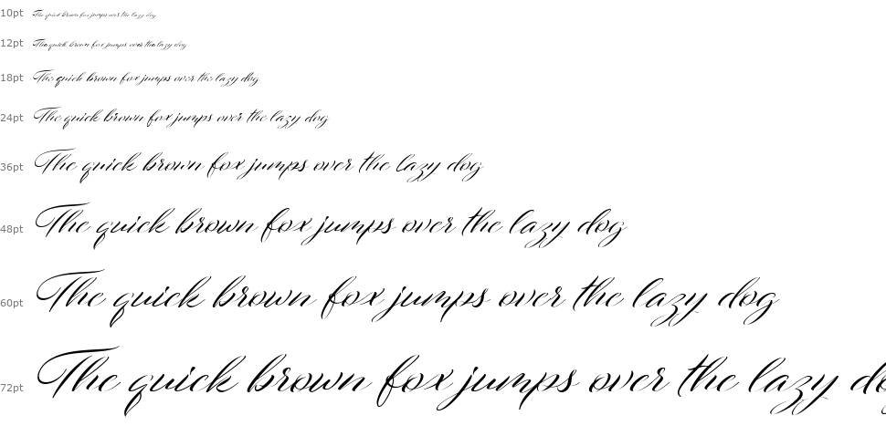 Fresh Script шрифт Водопад