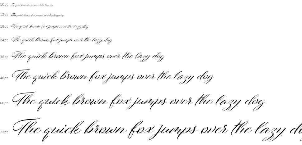 Fresh Script font Waterfall