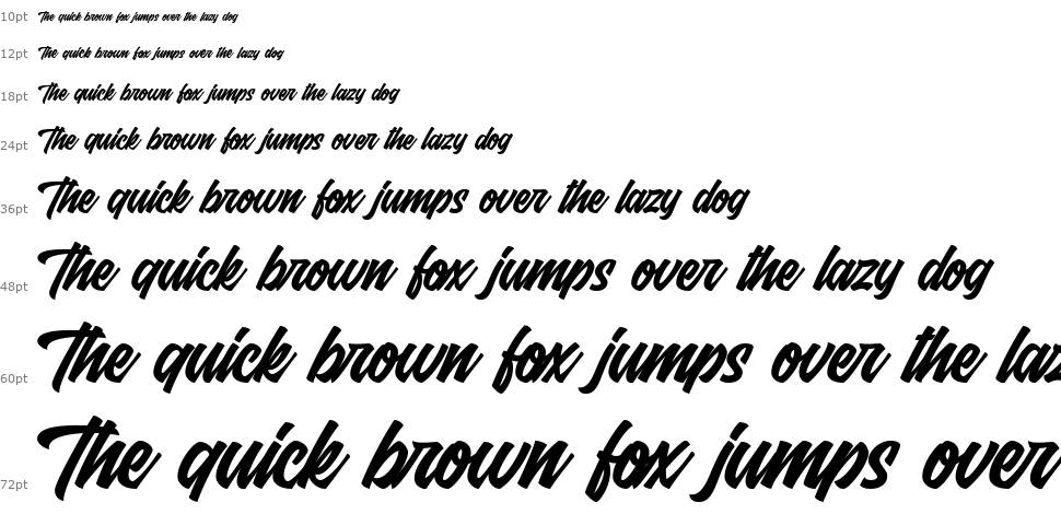 Fresty Script font Şelale