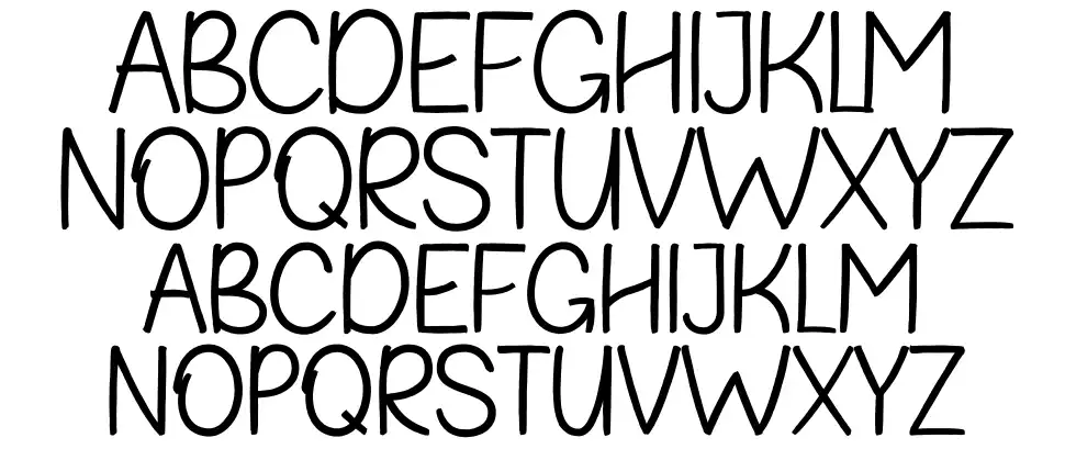 Fribash schriftart vorschau