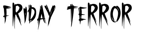 Friday Terror font