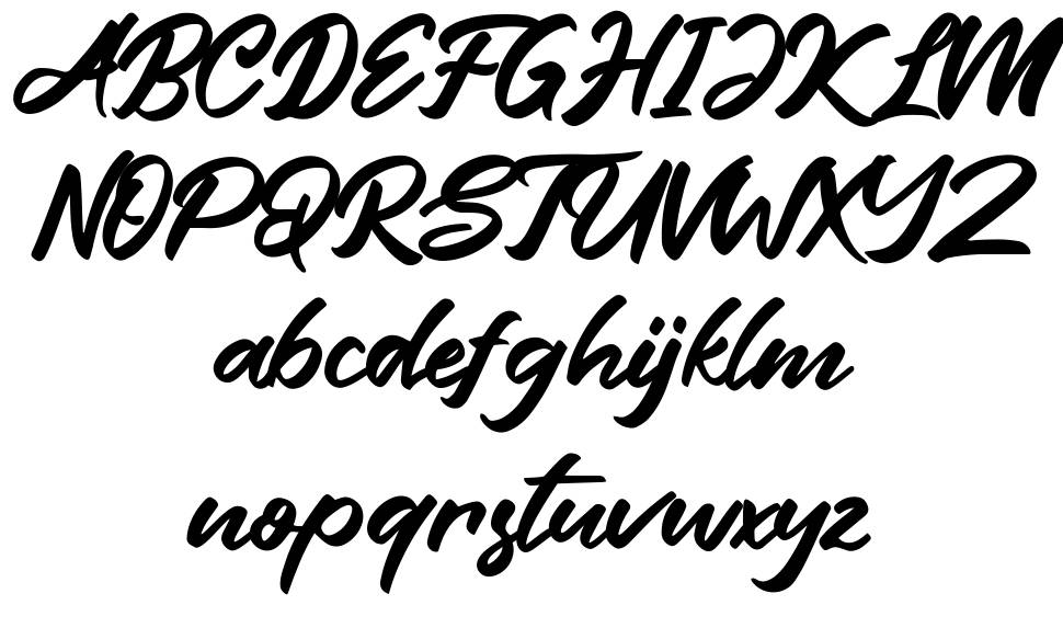 Friend Write font specimens