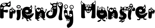 Friendly Monster font