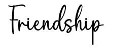 Friendship шрифт
