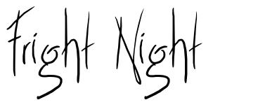 Fright Night schriftart