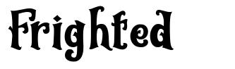 Frighted font