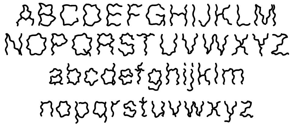 Frissons písmo Exempláře