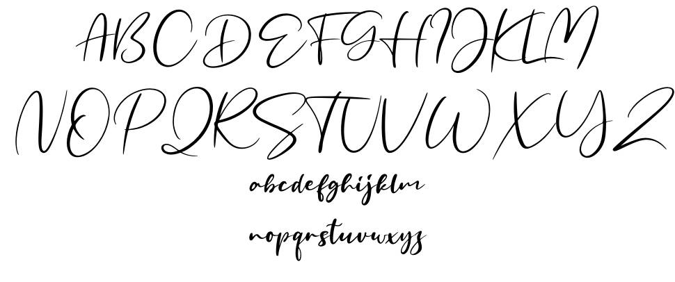 Fritlany font Örnekler